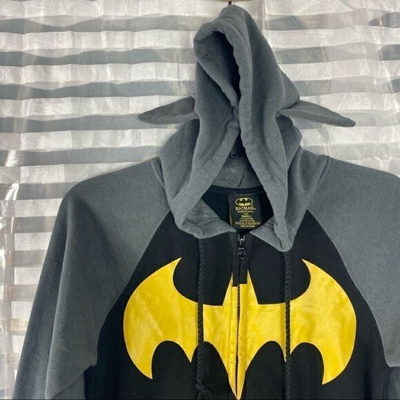 Batman Hoodie with Ears Zip Up Jacket - Picture 3 of 7